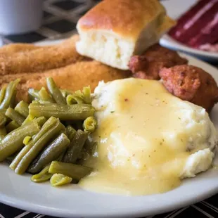 Our Fried Catfish and Hushpuppies are served on Tuesday and Friday, all you can eat or dinner plate