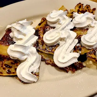 Blueberry crepes