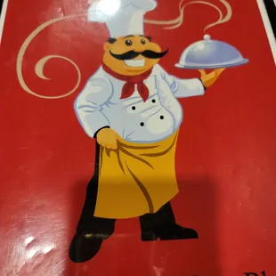 Front cover if menu