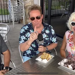 tasting the heavily homemade desserts