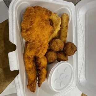 This is partial appetizer we took home