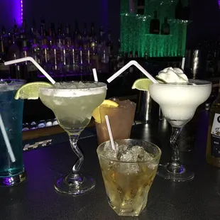 Mix of drinks