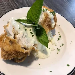 a plate of food on a table