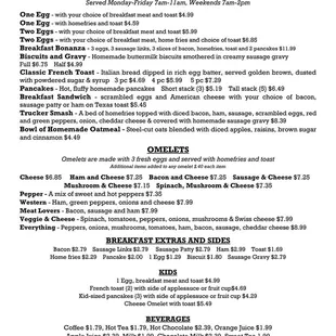 Breakfast Menu