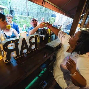 Bar/ our amazing bartender!