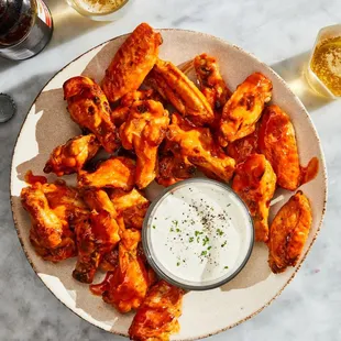 chicken wings and fried chicken, food