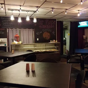 the interior of a restaurant