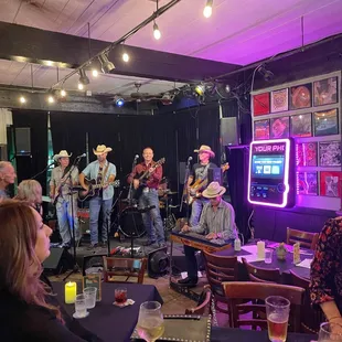 Bar band playing country.