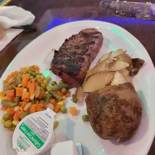 They heard me when I requested the steak!  Yum!