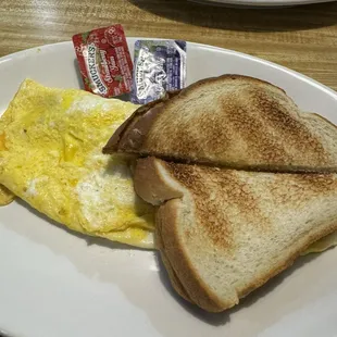 Bacon &amp; cheese omelette