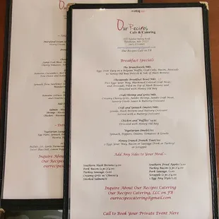 Menus