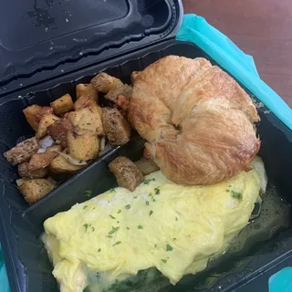 Crab and Spinach Omelete