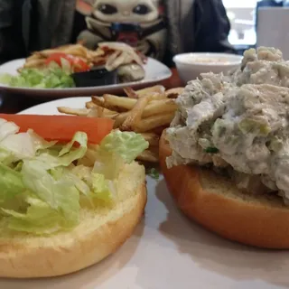 Chunky Chicken Salad Sandwich in Brioche Bun