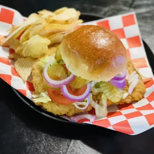 Hand breaded tenderloin