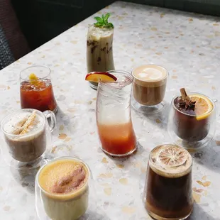 OUR SPOT's new fall menu! 8 new beverages to try, ranging from FUN to FEARLESS.