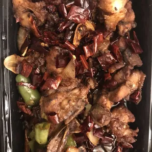 Stir-fry Chicken with Peppers (bone-in)