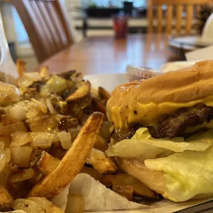 Double Cheeseburger with Cagney Fries