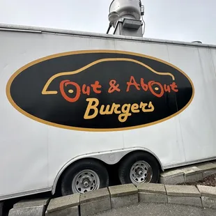 a truck with a logo on it