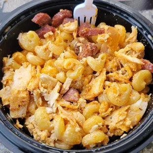 Spicy Chicken Kick mac and cheese without red peppers