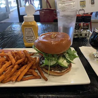 Basked of Sweet Potato Fries (V)