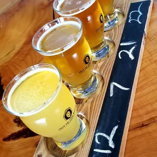 Beer flight..