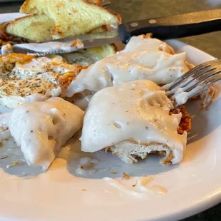 Sliced up chicken fried chicken. 5 out of 5 for me.