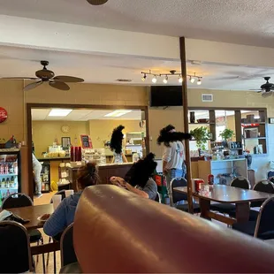 Inside the restaurant