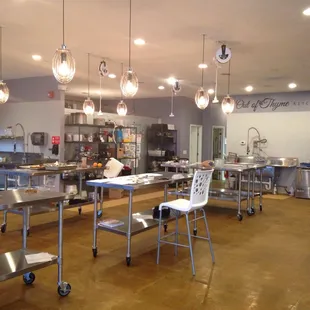 Inside the Kitchen Studio! Lots of delicious cooking going on!