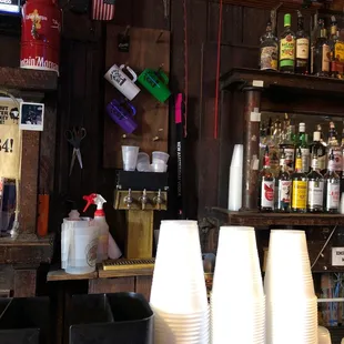 The bar, the mugs, the glamor!