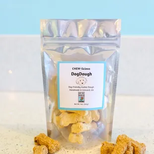 a bag of dog treats