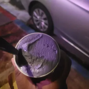 Ube gelato