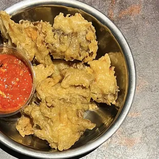 Crispy Maitake Mushrooms w/ romesco | $9
