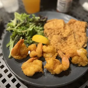 Fried combo platter - round 2.  Grouper and shrimp.  The shrimp was outstanding!!  The grouper was just "good".  The trigger was better