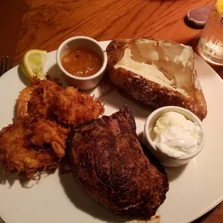 Sirloin* & Coconut Shrimp