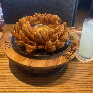 Second, blooming onion a couple minutes later. $11??? hm.