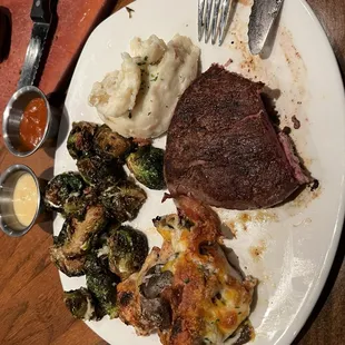 Sirloin* &amp; Grilled Chicken and NEW Over-the-Top Brussels Sprouts