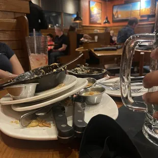 Made it obvious that my table needed to be cleared.  Left it like that.