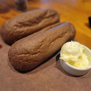 Complimentary bread and butter