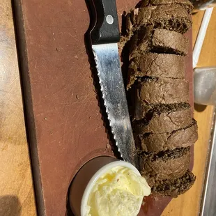Hot buttery bread