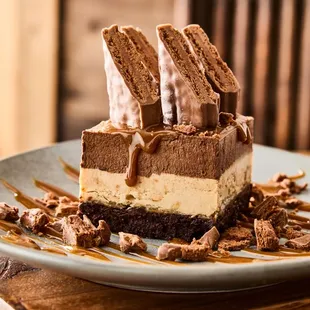 a piece of dessert on a plate