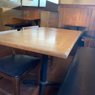 a table and bench