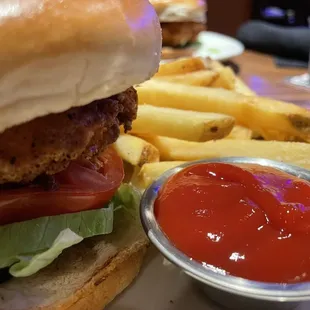 Bloomin' Chicken Sandwich - needs pickles and mustard