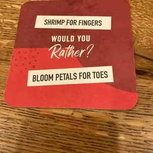 Lame coasters these days.