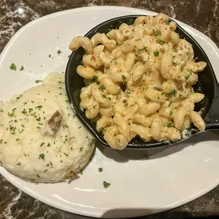 Mashed Potatoes and Mac and Cheese