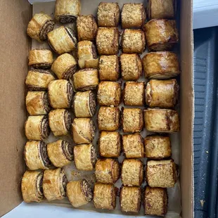 Outbaking rugelach packaged for a customer