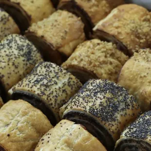 Strawberry, Poppy Seed, and Apricot rugelach