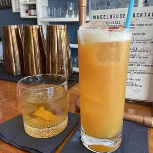 Rum old fashioned, summer cocktail