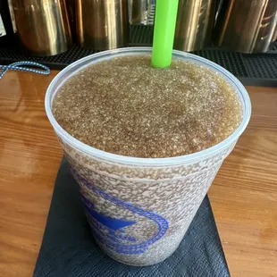 Spiced rum coke slushie