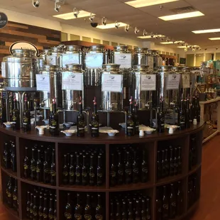 A pretty store with vats, literally, of olive oil and balsamic vinegar.