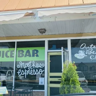 Exterior in strip mall